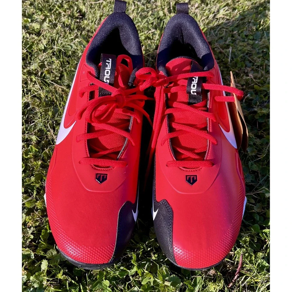 Nike‎ Trout Fastflex Shoes Mens Size 11.5 Red Baseball Cleats FB9728-600